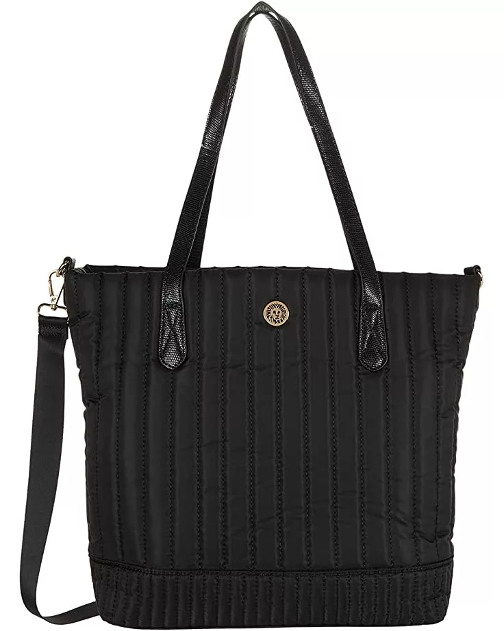 Anne Klein Handbags Women Quilted Nylon Medium Tote 3 Anne Klein Handbags Women Quilted Nylon Medium Tote