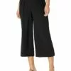 Anne Klein Women Wide Leg Pleat Front Pullon Pants