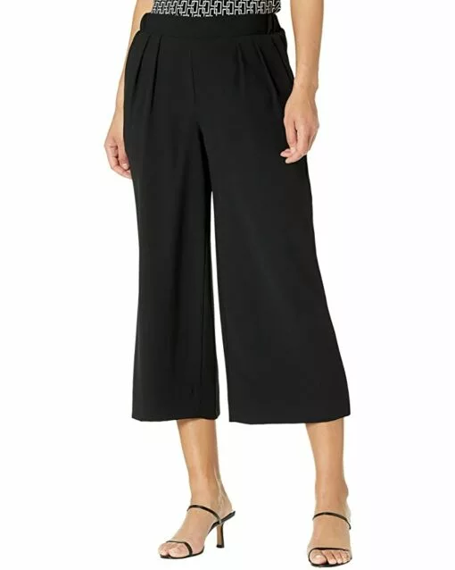 Anne Klein Women Wide Leg Pleat Front Pullon Pants 8 Anne Klein Women Wide Leg Pleat Front Pullon Pants -Anne Klein Store 61F5dhMZo7S. AC SR736920