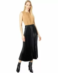 Anne Klein Skirts Women Satin Pleated Maxi Skirt -Anne Klein Store 61HFHmM33cL. AC SR736920