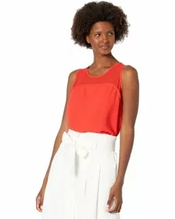 Anne Klein Shirts & Tops Women Mixed Media Shell