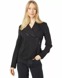 Anne Klein Coats & Outerwear Women Zip Front Moto Jacket