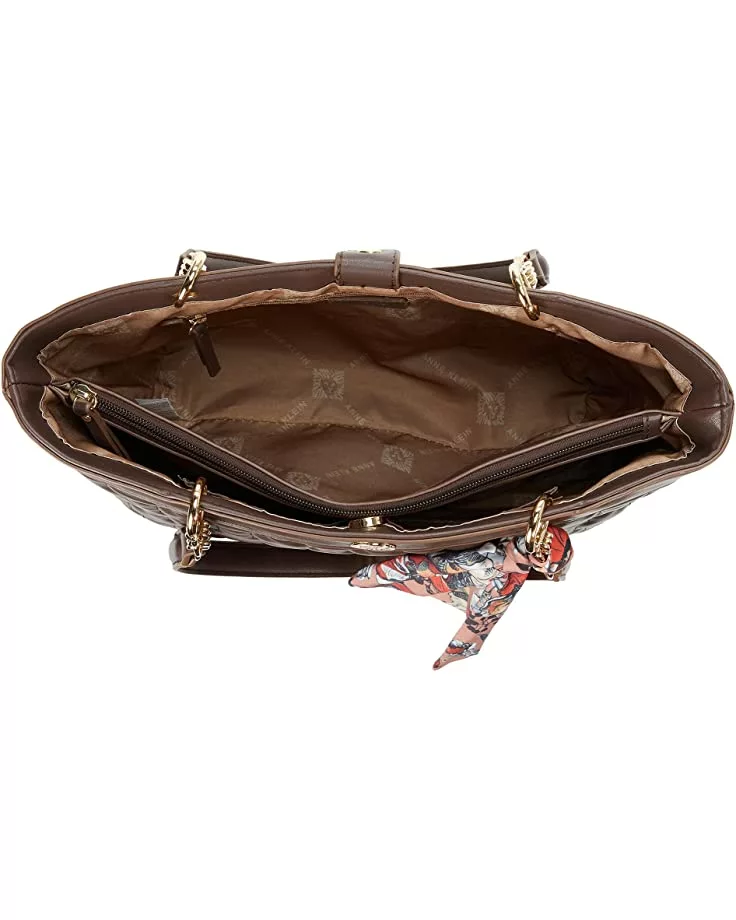 Anne Klein Handbags Women Quilted East/West Tote 5 Anne Klein Handbags Women Quilted East/West Tote - Image 3