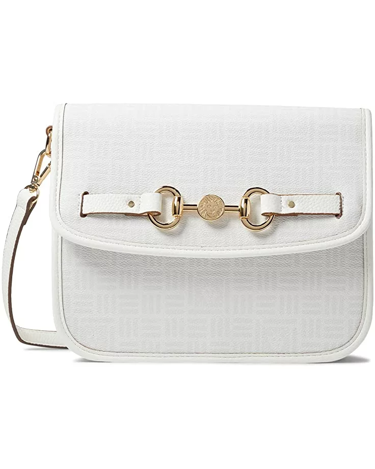 Anne Klein Handbags Women Horse Bit Flap Crossbody 3 Anne Klein Handbags Women Horse Bit Flap Crossbody