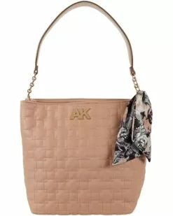 Anne Klein Handbags Women Quilted Velvet Hobo With Scarf -Anne Klein Store 71fYOTkejAL. AC SR736920