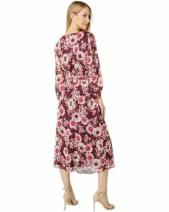 Anne Klein Dresses Women Floral Print Elastic Waist Dress -Anne Klein Store 71vdYxyrzTL. AC SR736920