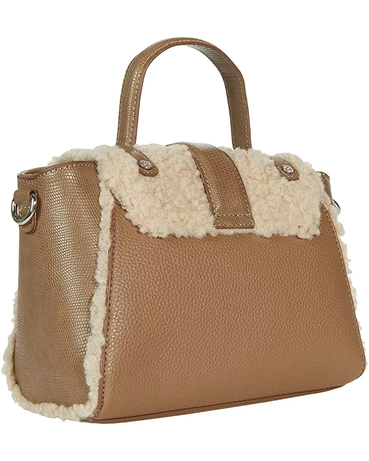 Anne Klein Handbags Women Soft Calf/Faux Shearling Lizard Satchel 4 Anne Klein Handbags Women Soft Calf/Faux Shearling Lizard Satchel - Image 2