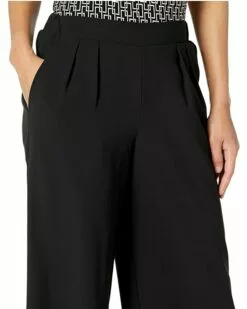 Anne Klein Women Wide Leg Pleat Front Pullon Pants -Anne Klein Store 81Ei7UVyQdS. AC SR736920