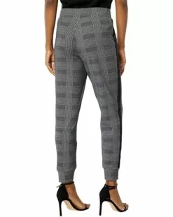Anne Klein Pants Women Side Stripe Pull-On Plaid Joggers 7 Anne Klein Pants Women Side Stripe Pull-On Plaid Joggers -Anne Klein Store 81FcMGun7L. AC SR736920