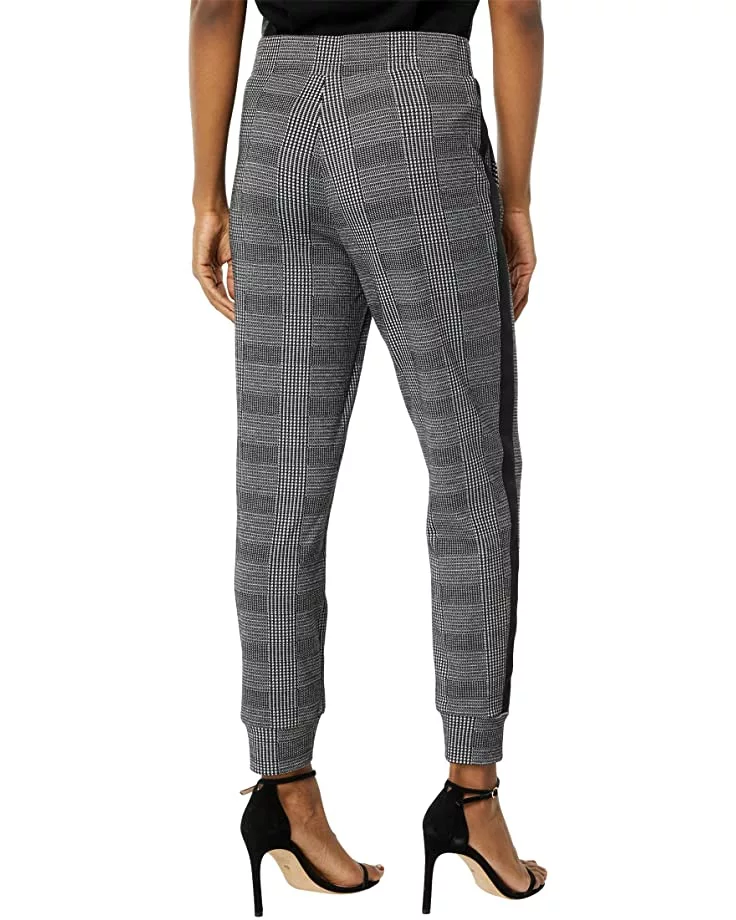 Anne Klein Pants Women Side Stripe Pull-On Plaid Joggers 4 Anne Klein Pants Women Side Stripe Pull-On Plaid Joggers - Image 2
