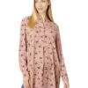 Anne Klein Shirts & Tops Women Oblong Printed Nehru Tunic -Anne Klein Store 81NZbbmNn5L. AC SR736920