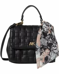 Anne Klein Handbags Women Quilted Flap Top Handle