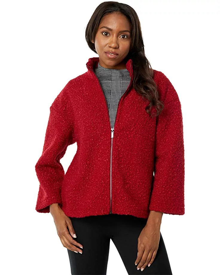 Anne Klein Sweaters Women Funnel Neck Zip Front Dolman Sleeve Sherpa 9 Anne Klein Sweaters Women Funnel Neck Zip Front Dolman Sleeve Sherpa - Image 7
