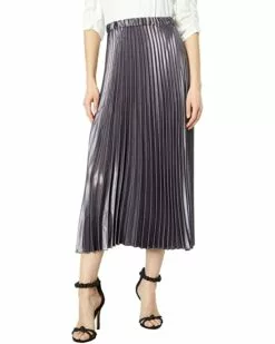 Anne Klein Skirts Women Satin Pleated Maxi Skirt -Anne Klein Store 81U gd3 8cL. AC SR736920