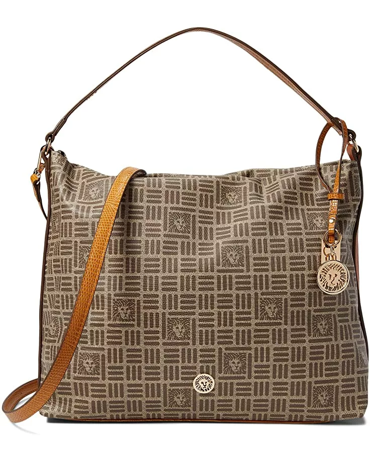 Anne Klein Handbags Women Lion Logo Hobo 3 Anne Klein Handbags Women Lion Logo Hobo