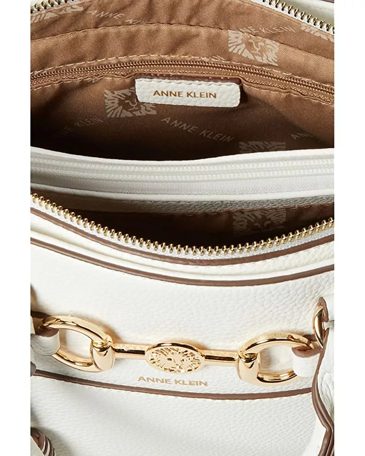 Anne Klein Handbags Women East West Satchel With Horse Bit 5 Anne Klein Handbags Women East West Satchel With Horse Bit - Image 3