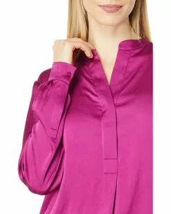 Anne Klein Shirts & Tops Women Charmeuse Nehru Tunic 8 Anne Klein Shirts & Tops Women Charmeuse Nehru Tunic -Anne Klein Store 81g4SkapKjL. AC SR736920