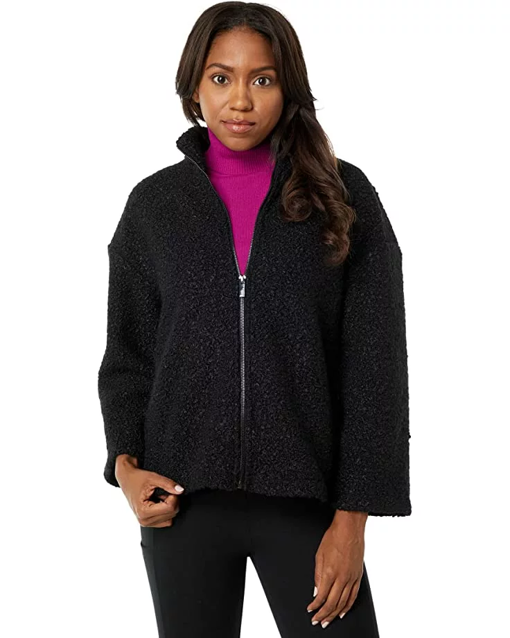 Anne Klein Sweaters Women Funnel Neck Zip Front Dolman Sleeve Sherpa 3 Anne Klein Sweaters Women Funnel Neck Zip Front Dolman Sleeve Sherpa