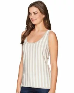 Anne Klein Shirts & Tops Women Striped Scoop Neck Tank Top - Striped Knit -Anne Klein Store 91 P9CryyCL. AC SR736920