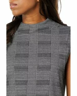 Anne Klein Shirts & Tops Women Mock Neck Vest Plaid & Serenity Knit -Anne Klein Store 911nbGinLtL. AC SR736920